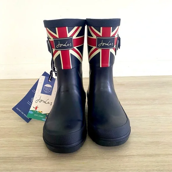 Joules Union Jack wellies / rain boots - Picture 1 of 7